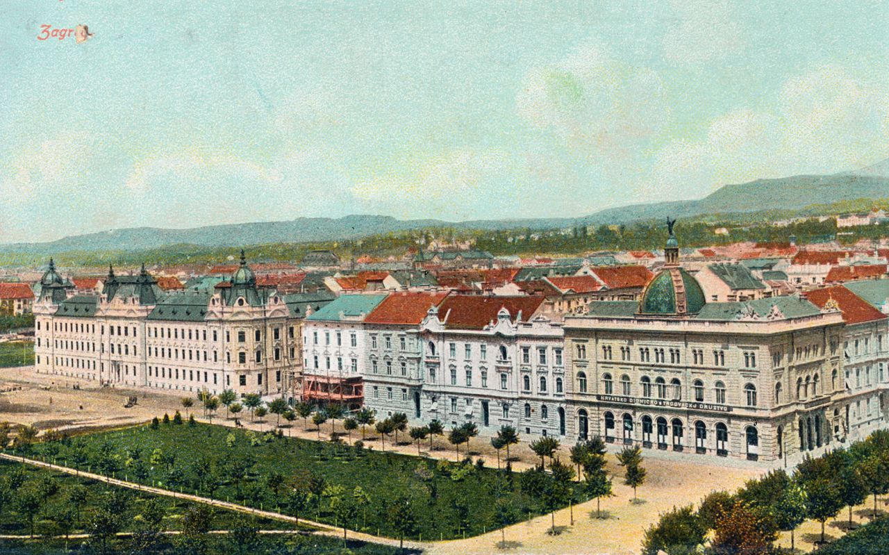 Trg Ante Starčevića oko 1905. godine